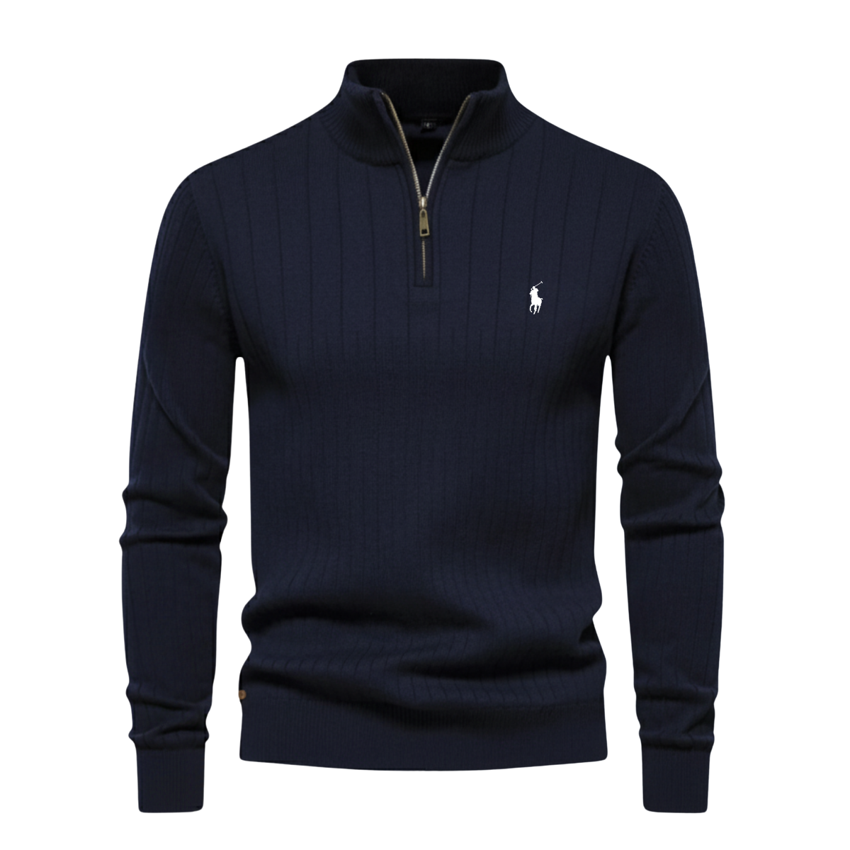 Ribbed Quarter-Zip Jumper