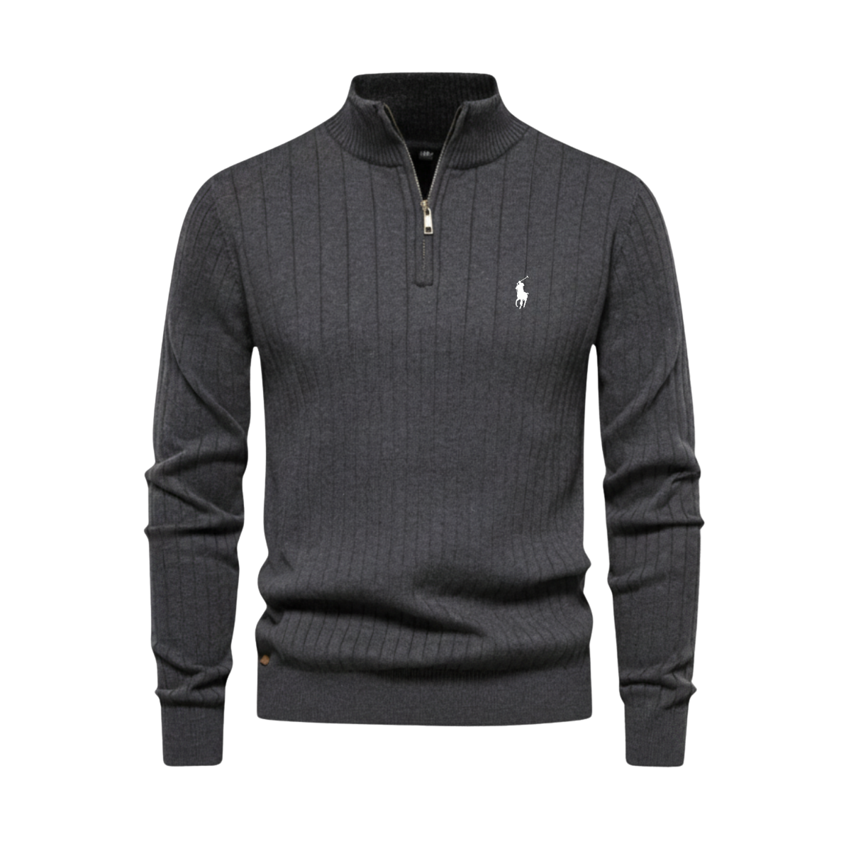 Ribbed Quarter-Zip Jumper